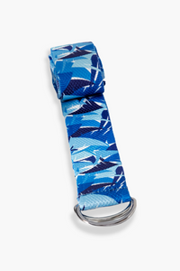 adjustable yoga strap used for hamstring stretch